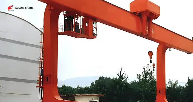 однобалочный козловой кран 10 тонн типа L