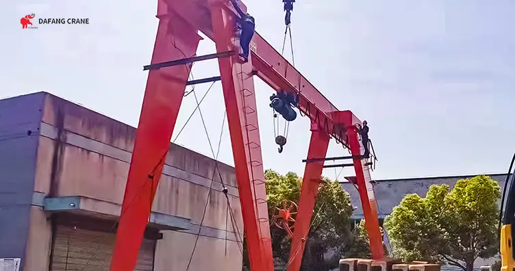 передвижной козловой кран 10 тонн MH
