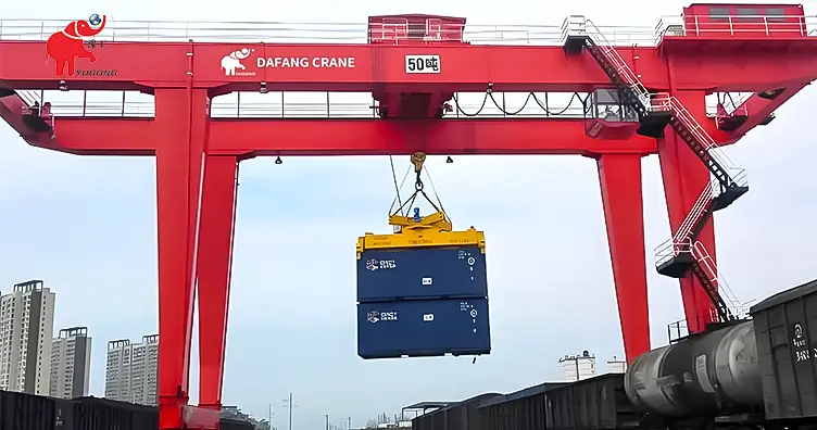 козловой контейнерный кран RTG