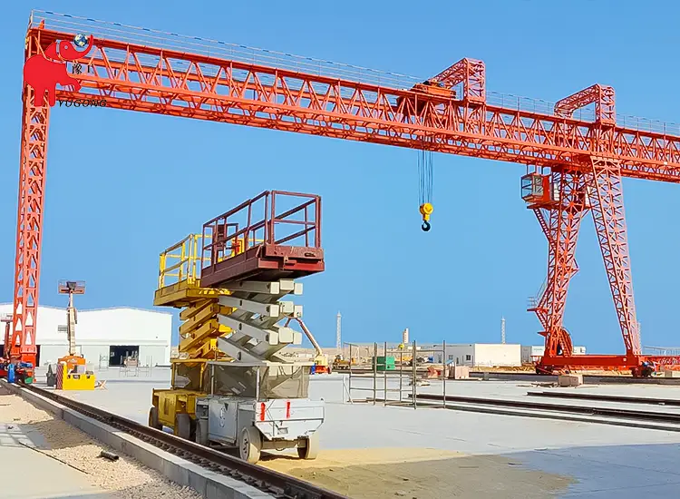 Козловой башенный кран MG